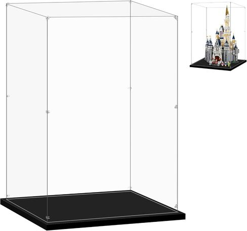 Acrylic Display Case for Lego 71040 The Disney Castle, 20.07x14.17x30.7inches (51x36x78cm), Protect Your Collectibles from Dust with a Clear Showcase in Kuwait