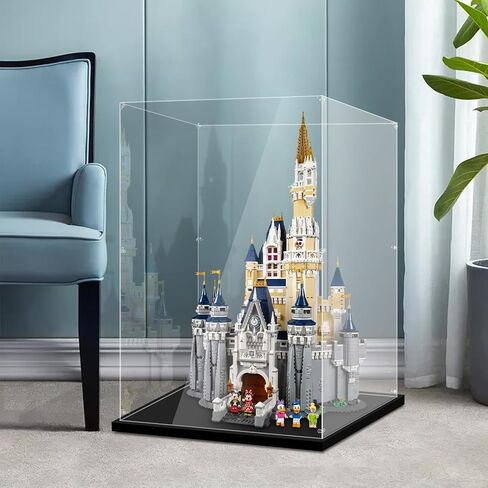 Acrylic Display Case for Lego 71040 The Disney Castle, 20.07x14.17x30.7inches (51x36x78cm), Protect Your Collectibles from Dust with a Clear Showcase in Kuwait