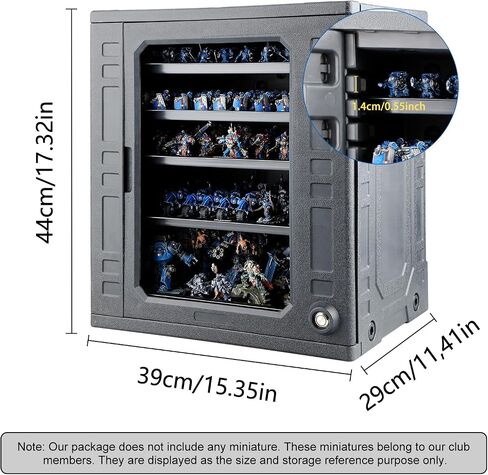 Jucoci Miniatures Storage Case Miniatures Transport Case (Large Size with Light) in Saudi Arabia