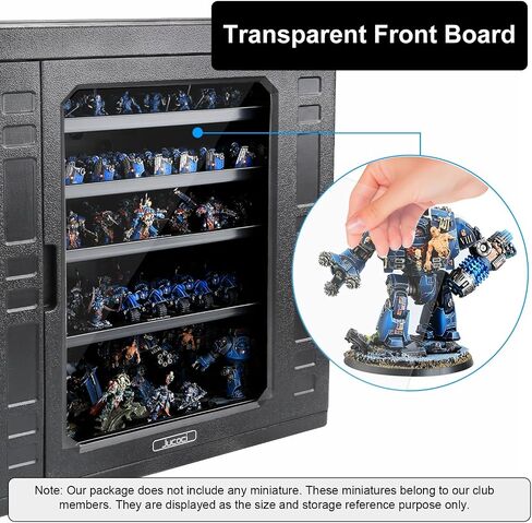 Jucoci Miniatures Storage Case Miniatures Transport Case (Large Size with Light) in Saudi Arabia