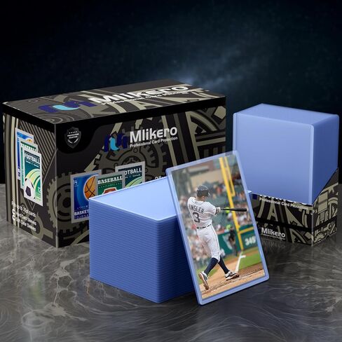400 Card Sleeves Hard Plastic, 3"X4" Baseball Card Protector, Premium Trading Card Holder for Sports and Game Cards (200 Hard Sleeves + 200 Soft Sleeves) in Saudi Arabia