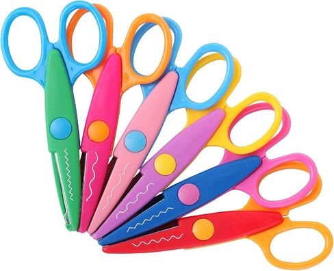 Mr. Pen- Craft Scissors Decorative Edge, 6 Pack, Craft Scissors, Zig Zag Scissors, Decorative Scissors, Scrapbooking Scissors, Fancy Scissors, Scissors for Crafting, Pattern Scissors, Design Scissors in Saudi Arabia