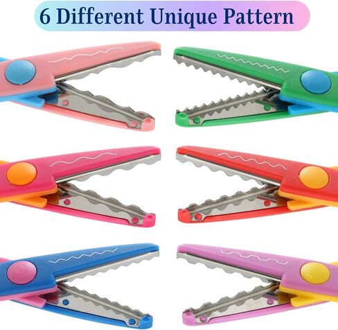 Mr. Pen- Craft Scissors Decorative Edge, 6 Pack, Craft Scissors, Zig Zag Scissors, Decorative Scissors, Scrapbooking Scissors, Fancy Scissors, Scissors for Crafting, Pattern Scissors, Design Scissors in Saudi Arabia