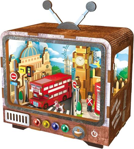 Travels to Venice 3D Wooden Puzzle Nightlight - DIY LED Lamp Kit for Kids & Adults - Unique Home Decor for Travel Enthusiasts in Saudi Arabia