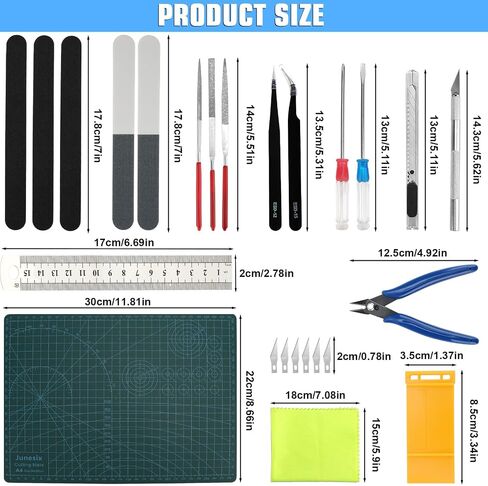 Gundam Tool Kit, 85 Pcs Professional Model Tool Kit for Gundam, Modeling Tools for Plastic Models, Gunpla Tool Kits for Adults, Model Building Tools Hobby Tools Craft Set for Repairing and Fixing in Saudi Arabia