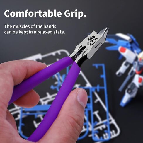 RUITOOL Model Nippers, Model Tools for Advancers to Repair and Fix Plastic Models, Ultra-thin Single Blade Model Nipper, Non-slip Grip 4.7 Inch Sprue Cutter for Plastic Model Building in Saudi Arabia