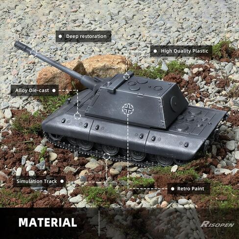 1/72 Scale Military Tank Model أنهى سبيكة ميت المعدنية مع طراز دبابات البلاستيك حرب عالمية ⅱ الجيش مركبة مركبة Mini 1945 مجموعة هدايا طراز النمر المثالية للمعجبين العسكريين (برلين 1945) in Kuwait