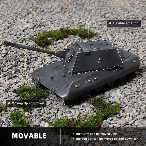 1/72 Scale Military Tank Model أنهى سبيكة ميت المعدنية مع طراز دبابات البلاستيك حرب عالمية ⅱ الجيش مركبة مركبة Mini 1945 مجموعة هدايا طراز النمر المثالية للمعجبين العسكريين (برلين 1945) in Kuwait
