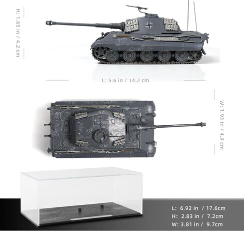 NUOTIE 1/72 Scale is-2 Military Heavy Tank Model Classic World War II Soviet Metal Diecast Vehicle Tank Model with Transparent Storage Box Gift or Collection for Adults in Saudi Arabia
