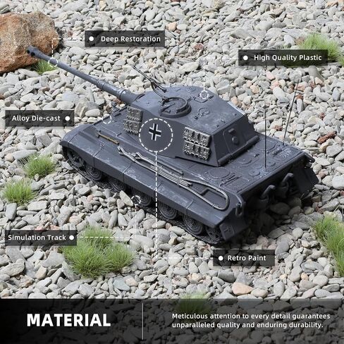 NUOTIE 1/72 Scale is-2 Military Heavy Tank Model Classic World War II Soviet Metal Diecast Vehicle Tank Model with Transparent Storage Box Gift or Collection for Adults in Saudi Arabia