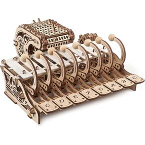 UGEARS Wooden 3D Puzzles For Adults - Mechanical Celesta Music Puzzle Wooden Puzzles for Adults - Crafts for Adults Model Kit Music Lover Gifts - DIY Kits for Adults Piano Puzzles For Adults - 573 Pcs
