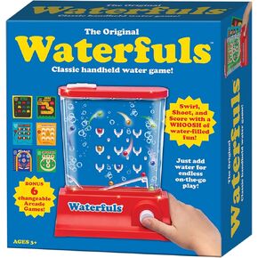 Original Waterfuls Classic Handheld Water Games – Kids Games, Retro Travel Games, Fidget Toys for Kids, Autism Toys, 6 Interchangeable Back Panels, Screen Free Play, Portable, Ages 3+