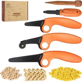 Cardboard Construction Kit for Kids 425 Piece for Family & Team Cardboard Crafting Activities, Inventable Cardboard Cutter for Kids with Scoring Wheel, Screws Cardboard Building Tools Toolkit