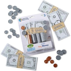 موارد التعلم Pray Play Money - 150 قطعة ، تتراوح أعمارهم بين 3+ تلعب المال للأطفال ، والتظاهر بالمال للأطفال ، ولعب الأموال ، والمال ولعب ألعاب اللعب المصرفية ، ولعب الأطفال الصغار