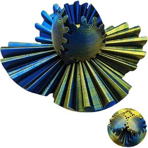 GearSphere - لعبة Therling Wonder Wonder Wonder ، Three Printed Leaff Toy ، لعبة Defer Desk Toy Steampunk Toy (Model -1)