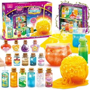 wookidel Fairy Magic Craft Kit for Kids with 20PCS Potion Bottles - Fairy Magical Potions Making Craft Kit - Gift for Christmas, Birthday, Creative Art Craft Kit for Girls Boys 6 7 8 9 10 Year Old