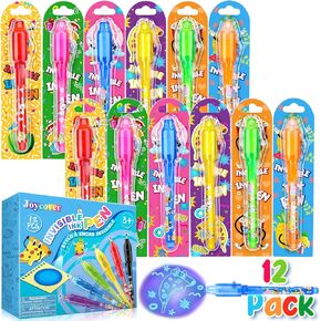 Joycover Invisible Ink Pen with UV Light for Kids, 28PCS Spy Pen Party Favors for Kids 4-8 8-12, Birthday Party Supplies Classroom School Goody Bag Stuffers for Boys Girls