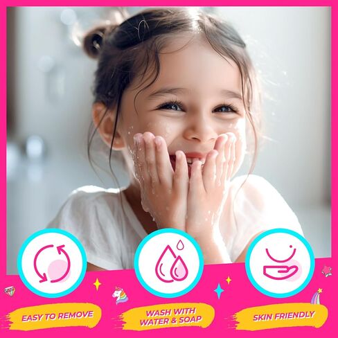 ULOVEME Talc-Free Kids Real Makeup Kit for Girls with Fluffy Unicorn Purse in Saudi Arabia