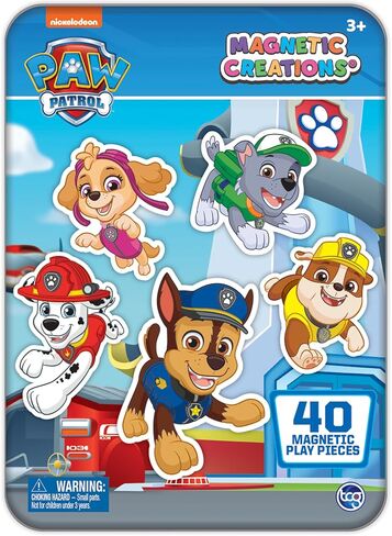 TCG Toys Tonka Magnetic Creations Tin with 40 Magnetic Play Pieces in Tin That Doubles As Storage Space, Multicolor in Kuwait