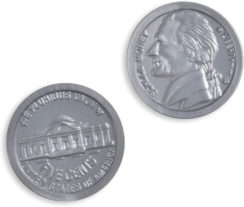 LEARNING ADVANTAGE Play Coin Set - 30 Pennies, 20 Nickels, 20 Dimes, 20 Quarters and 4 Half-Dollars - Realistic Coins for Pretend Play in Kuwait