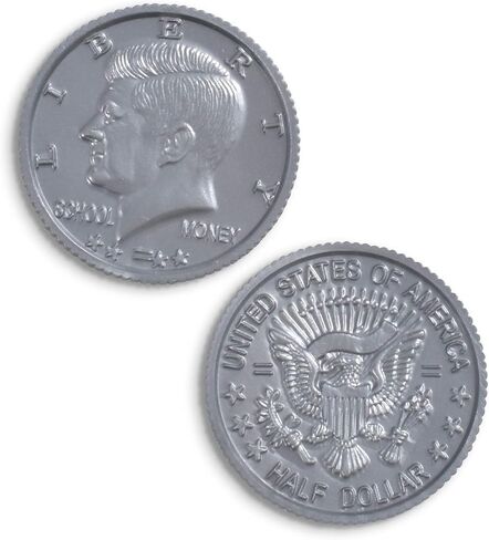 LEARNING ADVANTAGE Play Coin Set - 30 Pennies, 20 Nickels, 20 Dimes, 20 Quarters and 4 Half-Dollars - Realistic Coins for Pretend Play in Kuwait