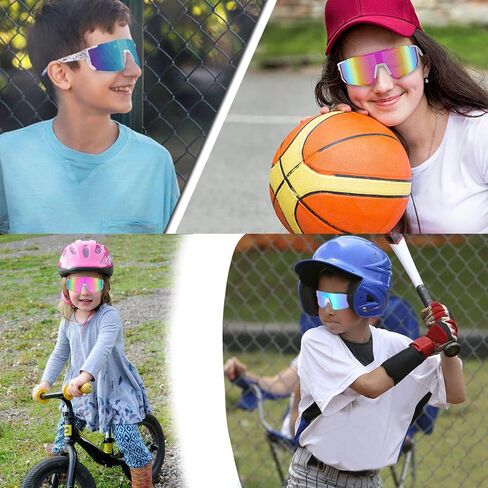 Sports Sunglasses for Men and Women, UV 400 Protection Youth Sunglasses for Cycling, Skiing, Driving in Saudi Arabia
