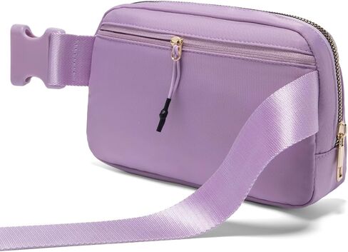 Gitus Birthday Gifts for 8 9 10 11 12 13 Year Old Girls Personalized Fanny Pack Crossbody Bags with Initial Letter Patch Belt Bag for Teen Girls Cute Trendy Stuff Travel Essentials (Lavender-A) in Saudi Arabia