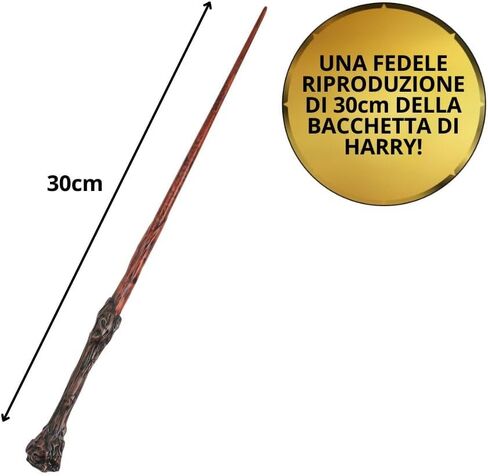 Wizarding World Harry Potter, 12-inch Spellbinding Harry Potter Wand with Collectible Spell Card, Kids Toys for Ages 6 and up in Kuwait
