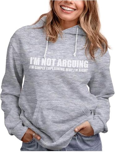 Tstars Hoodies for Women Teen Girls Funny Sayings Sweatshirts Womens Pullover Hoodie Small Black in Saudi Arabia