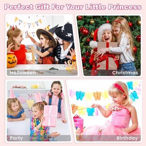Hair Gem Stamper Kit, Bling Hair Jewels for Girls Toys, Hair Styling Tool with Reusable Shining Diamonds, Birthday Gifts Toys for Girls Ages 3 4 5 6 8-12 in Saudi Arabia