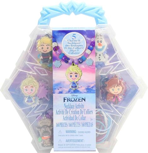 Disney Princess Necklace Activity, 160-Piece Jewelry Making Kit, Preschool Arts and Crafts, Kids Toys for Ages 3 Up in Saudi Arabia