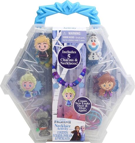 Disney Princess Necklace Activity, 160-Piece Jewelry Making Kit, Preschool Arts and Crafts, Kids Toys for Ages 3 Up in Saudi Arabia