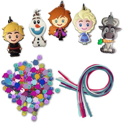 Disney Princess Necklace Activity, 160-Piece Jewelry Making Kit, Preschool Arts and Crafts, Kids Toys for Ages 3 Up in Saudi Arabia