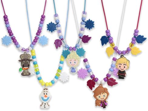 Disney Princess Necklace Activity, 160-Piece Jewelry Making Kit, Preschool Arts and Crafts, Kids Toys for Ages 3 Up in Saudi Arabia