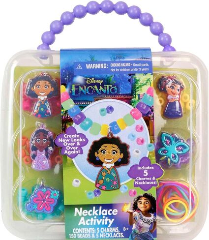 Disney Princess Necklace Activity, 160-Piece Jewelry Making Kit, Preschool Arts and Crafts, Kids Toys for Ages 3 Up in Saudi Arabia