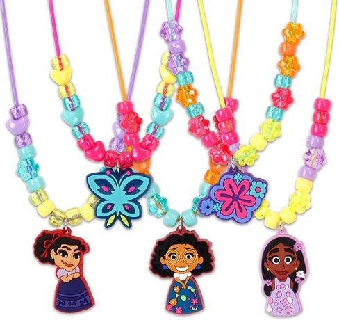 Disney Princess Necklace Activity, 160-Piece Jewelry Making Kit, Preschool Arts and Crafts, Kids Toys for Ages 3 Up in Saudi Arabia