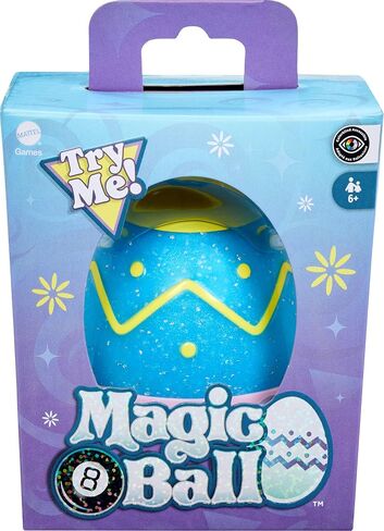 Mattel Games Magic 8 Ball Kids Toy, Retro Themed Novelty Fortune Teller, Ask a Question and Turn Over for Answer in Saudi Arabia