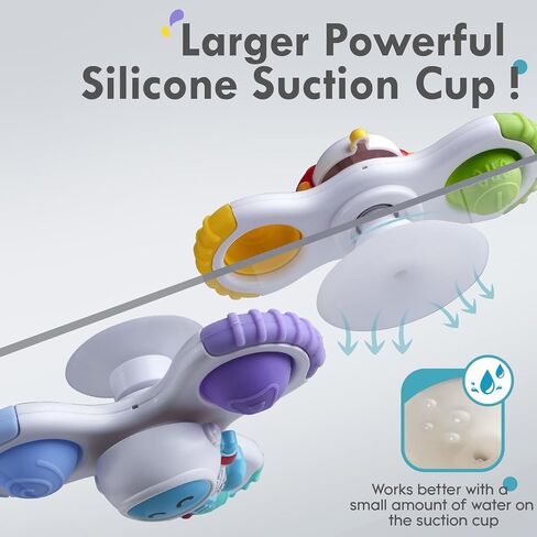 ALASOU Pop Suction Cup Spinner Airplane Travel Toys for 1 Year Old Boy Girl in Saudi Arabia