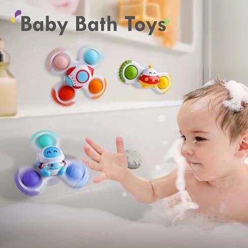 ALASOU Pop Suction Cup Spinner Airplane Travel Toys for 1 Year Old Boy Girl in Saudi Arabia