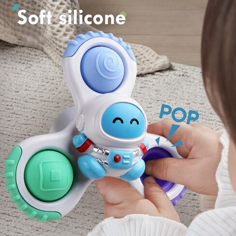 ALASOU Pop Suction Cup Spinner Airplane Travel Toys for 1 Year Old Boy Girl in Saudi Arabia