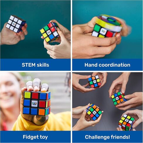 Rubik’s Cube, Phantom, 3x3 Cube Advanced Technology Difficult 3D Puzzle Travel Game Stress Relief Fidget Toy Activity Cube for Adults & Kids Ages 8+ in Saudi Arabia