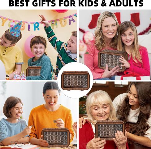 4-in-1 Piggy Bank for Adults Kids - Fully Assembled Wooden Money Saving Challenge Box(1000/3000/5000/10000) - Money Bank with Counter and Dry Erase Pen - Kakeibo Money Box for Cash Coin - BestGift in Saudi Arabia