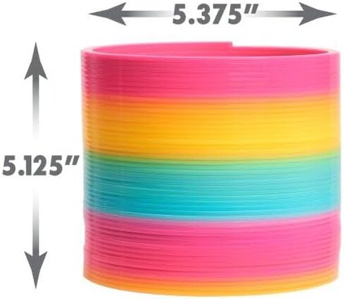 Just Play Slinky the Original Walking Spring Toy, 5-inch Diameter Plastic Rainbow Giant Slinky, Fidget Toy, Kids Toys for Ages 5 Up in Saudi Arabia