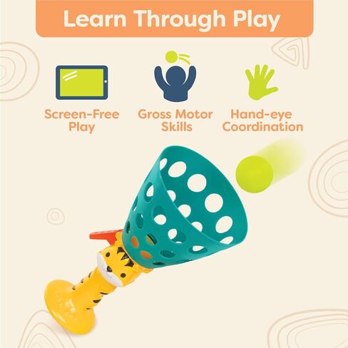 B. toys- Woo-Hue Parachute!- Sports Outdoors- Play Parachute with 15 Colorful Balls – 12 Handles – 8ft Wind Tent – Outdoor Games – Rainbow Colors- 3 Years + in Kuwait