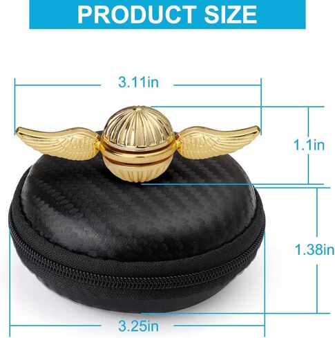 لعبة Fidget Hand Spinner للأطفال البالغين ، هدايا الحسية للمجرمين للبنين ، لعبة إصبع مثالية لمجموعة الزخرفة ، لعبة Gyro Gyro Cool Metal Sensory (Golden) in Saudi Arabia