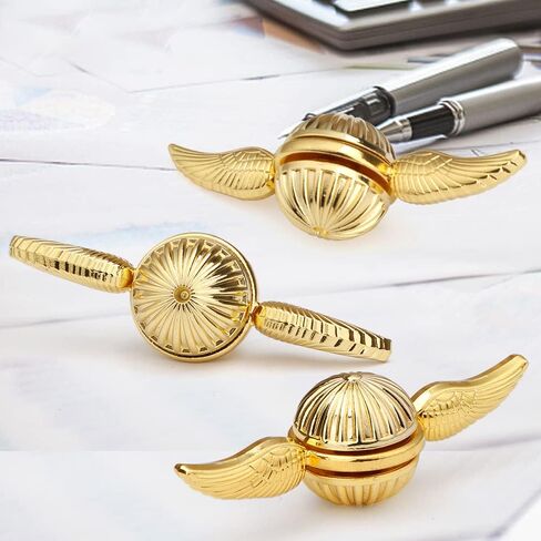 لعبة Fidget Hand Spinner للأطفال البالغين ، هدايا الحسية للمجرمين للبنين ، لعبة إصبع مثالية لمجموعة الزخرفة ، لعبة Gyro Gyro Cool Metal Sensory (Golden) in Saudi Arabia
