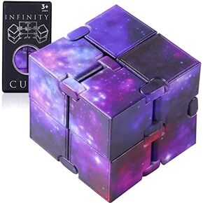 Infinity Cube Sensory Fidget Toy ، Tool Sensory EDC Gameing for Kids and Come ، أدوات صغيرة رائعة من أجل الإجهاد والإغاثة من القلق ، فكرة فريدة من نوعها هي الضوء على الأصابع واليدين