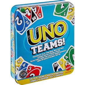Mattel Games UNO Card Game in a Collectible Storage Tin for Kids, Adults, Families, Parties & Travel, 2 to 10 Players (Amazon Exclusive)