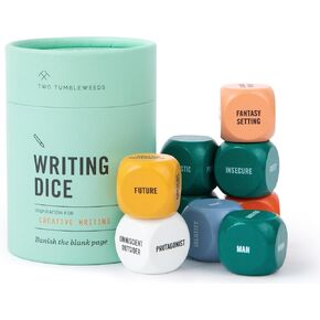 Two Tumbleweeds Art Dice - Drawing & Painting Game for Adults, Artists & Teachers - Set of 9 Dice for Creative Inspiration - Drawing Prompts for Studio and Classroom - Gift for Artist - 1+ Players
