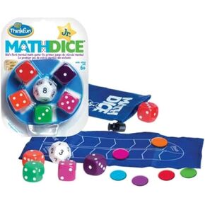 ThinkFun Math Dice Junior Game - Engaging Math Skills Builder | Perfect for Kids Aged 6+ | Aids in Mental Agility | Toy of The Year Nominee
